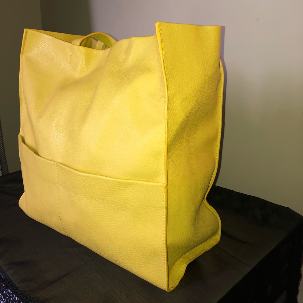 Zara yellow tote